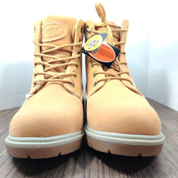 LUGZ Rucker Hi Ankle Boot Women Sz 9 Wheat Tan Lug‎ Sole Casual Walking Lace Up - Picture 2 of 16